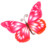 Butterfly pink Icon